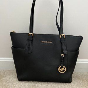 MICHAEL Michael Kors Jet Set East West Top Zip Tote - Black